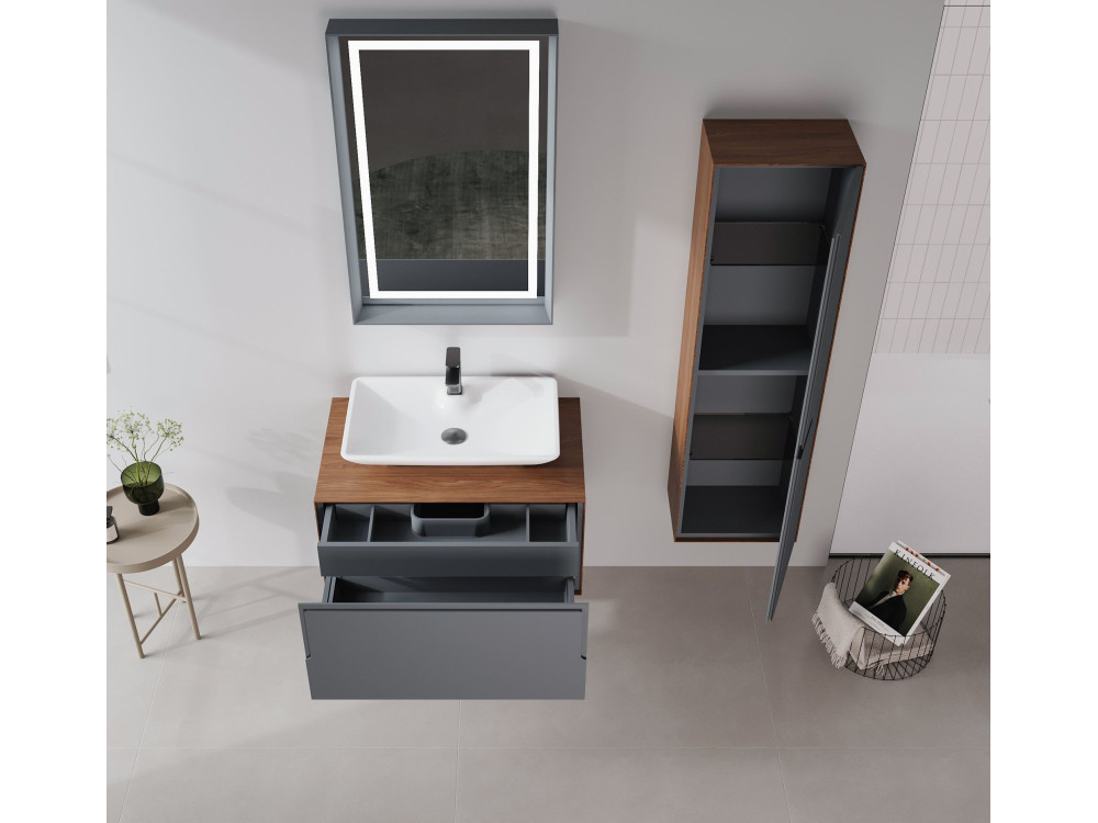 Armario de baño «Craft 40» -  cm - Nogal / Antracita