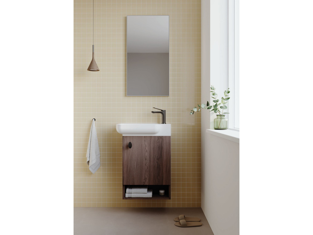Espejo decorativo de madera «Begonya 45» -  cm - Cromo