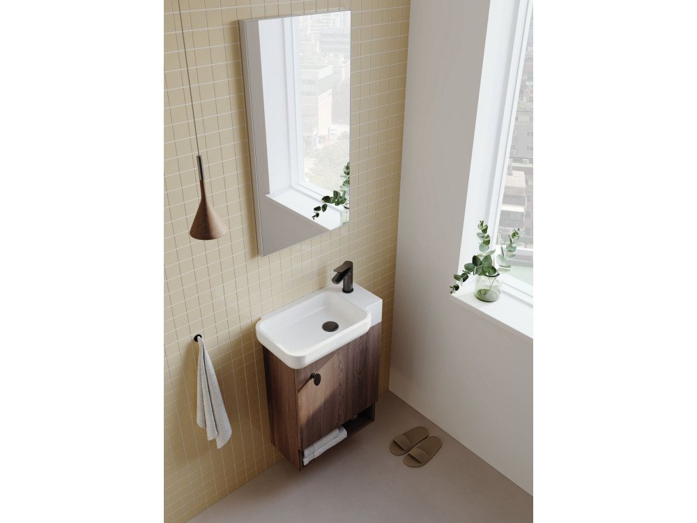 Espejo decorativo de madera «Begonya 45» -  cm - Cromo