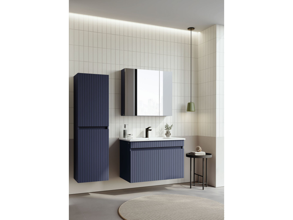 Mueble para lavabo «Tivoli 85» - 85 x 45 x 57 cm - Azul marino mate