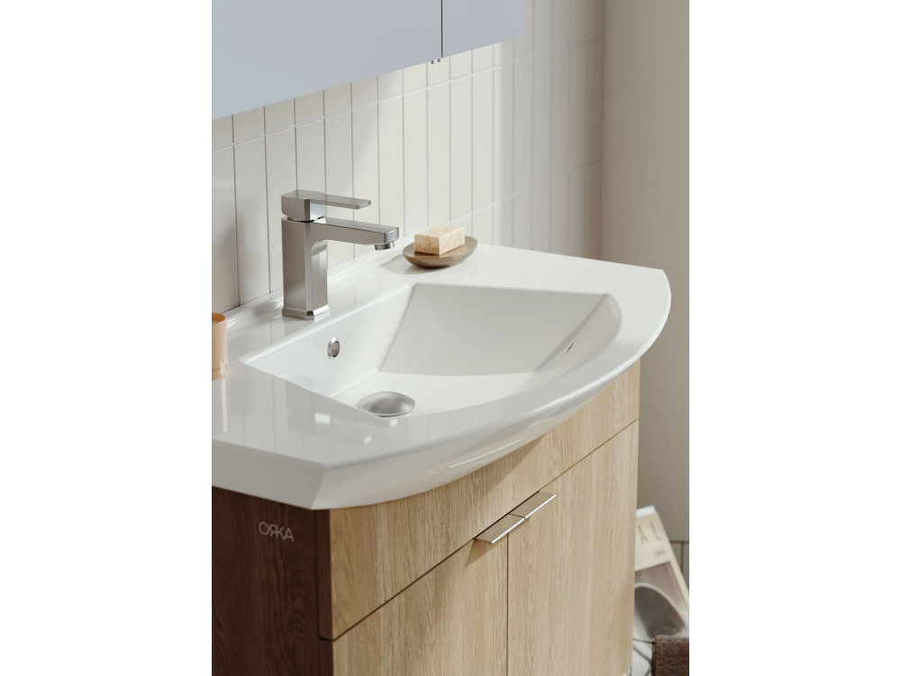 Mueble de lavabo «Purus 80» - 80 x 50 x 58 cm - Roble Sonomo