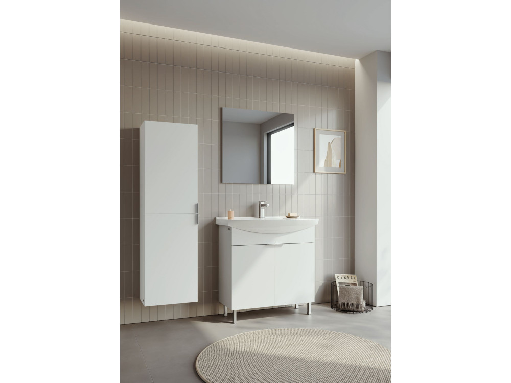 Mueble para lavabo «Purus 80» - 80 x 50 x 83 cm - Blanco