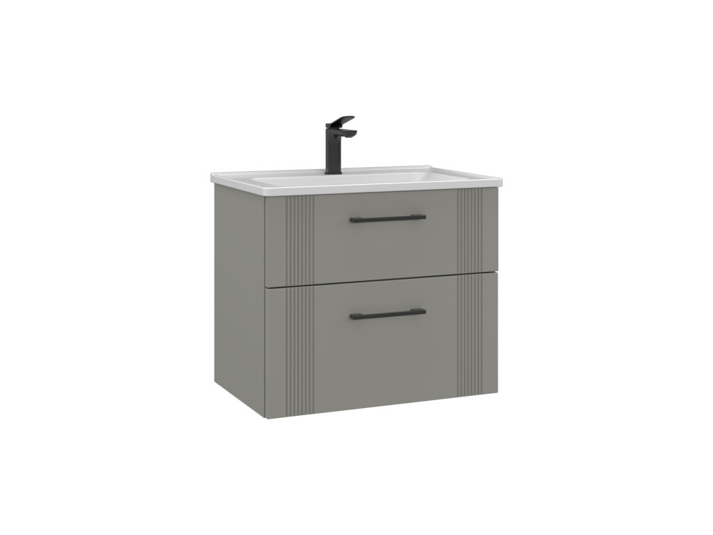 Mueble para lavabo «Bari 65 v2» - 65 x 45 x 55 cm - Mate Cashmere