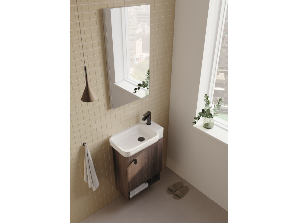 Mueble para lavabo «Begonya 55» - 53 x 33 x 75 cm - Nogal oscuro