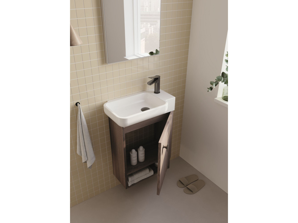 Mueble para lavabo «Begonya 55» - 53 x 33 x 75 cm - Nogal oscuro