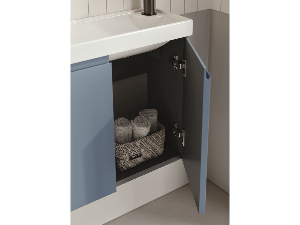 Mueble para lavabo «Ferla 110» - 110 x 22 x 45 cm - Azul petróleo