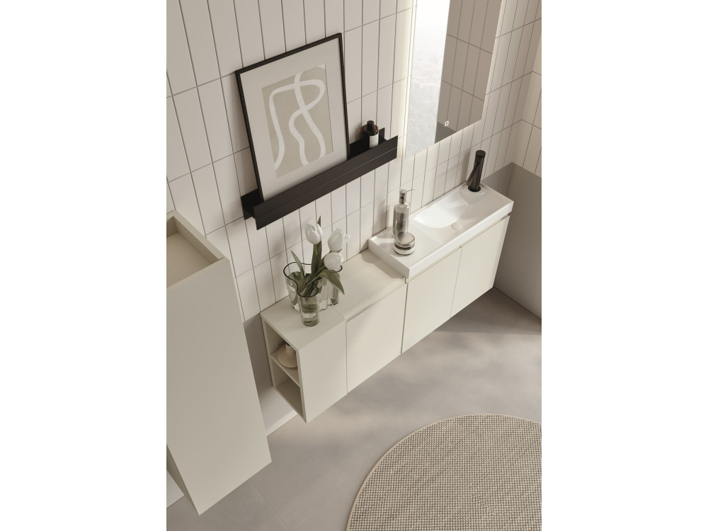 Mueble para lavabo «Ferla 110» - 110 x 22 x 45 cm - Mate Cashmere