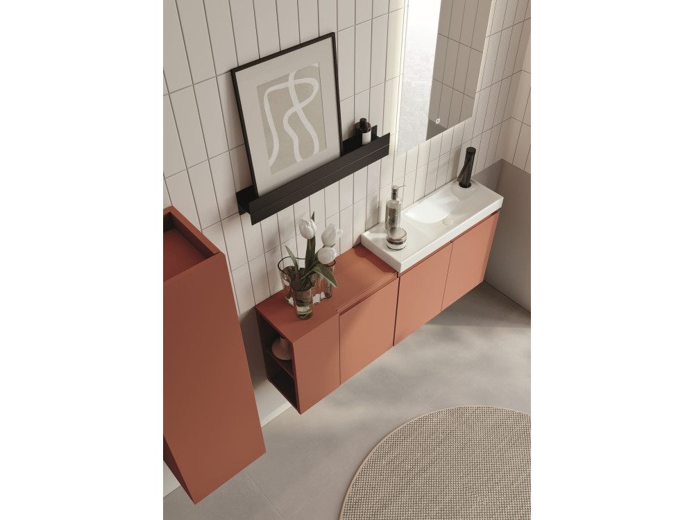 Mueble para lavabo «Ferla 110» - 110 x 22 x 45 cm - Canela mate