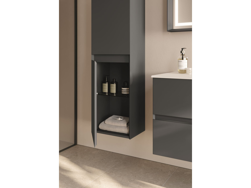 Armario de baño «Nest 40 v2» - 40 x 32 x 138 cm - Antracita mate