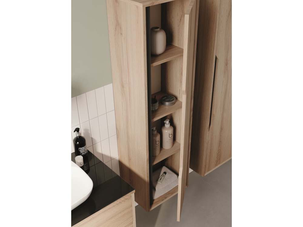 Armario de baño «Galia 40» - 40 x 30 x 138 cm - Roble