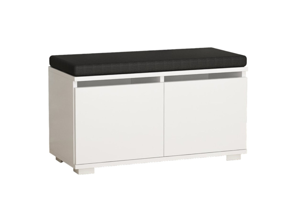 Zapatero de madera "Drago" - 80 x 35 x 42 cm - Blanco
