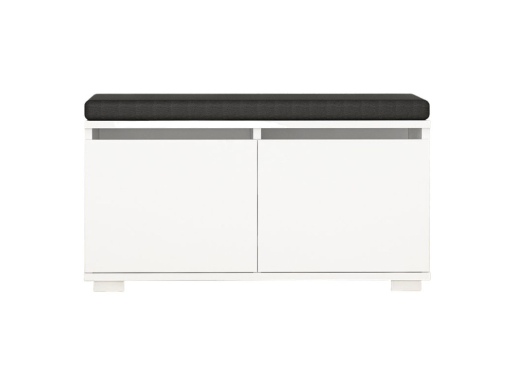 Zapatero de madera "Drago" - 80 x 35 x 42 cm - Blanco
