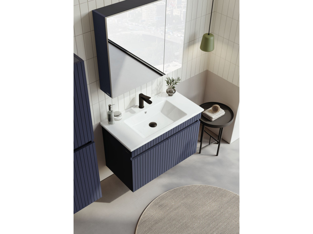 Mueble para lavabo «Tivoli 85» - 85 x 45 x 57 cm - Azul marino mate