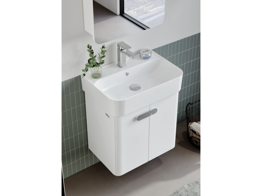 Mueble para lavabo «Orbit 55» - 55 x 38 x 62 cm - Blanco