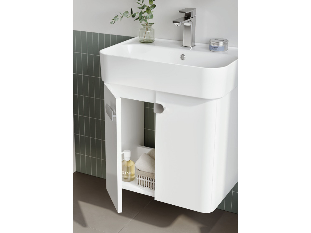 Mueble para lavabo «Orbit 55» - 55 x 38 x 62 cm - Blanco