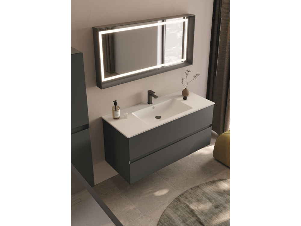 Mueble para lavabo «Nest 121 v2» - 121 x 51 x 55 cm - Antracita mate