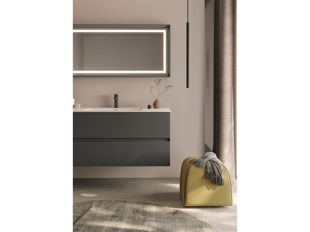 Mueble para lavabo «Nest 121 v2» - 121 x 51 x 55 cm - Antracita mate
