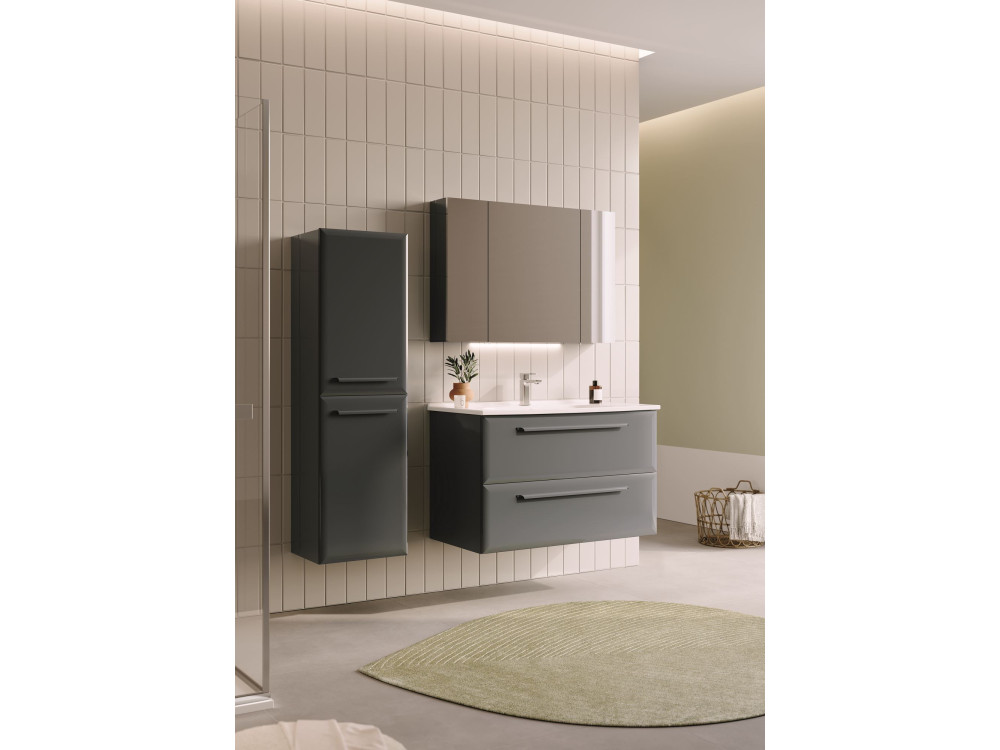 Mueble para lavabo «Nuvola 100 v2» - 100 x 50 x 62 cm - Antracita