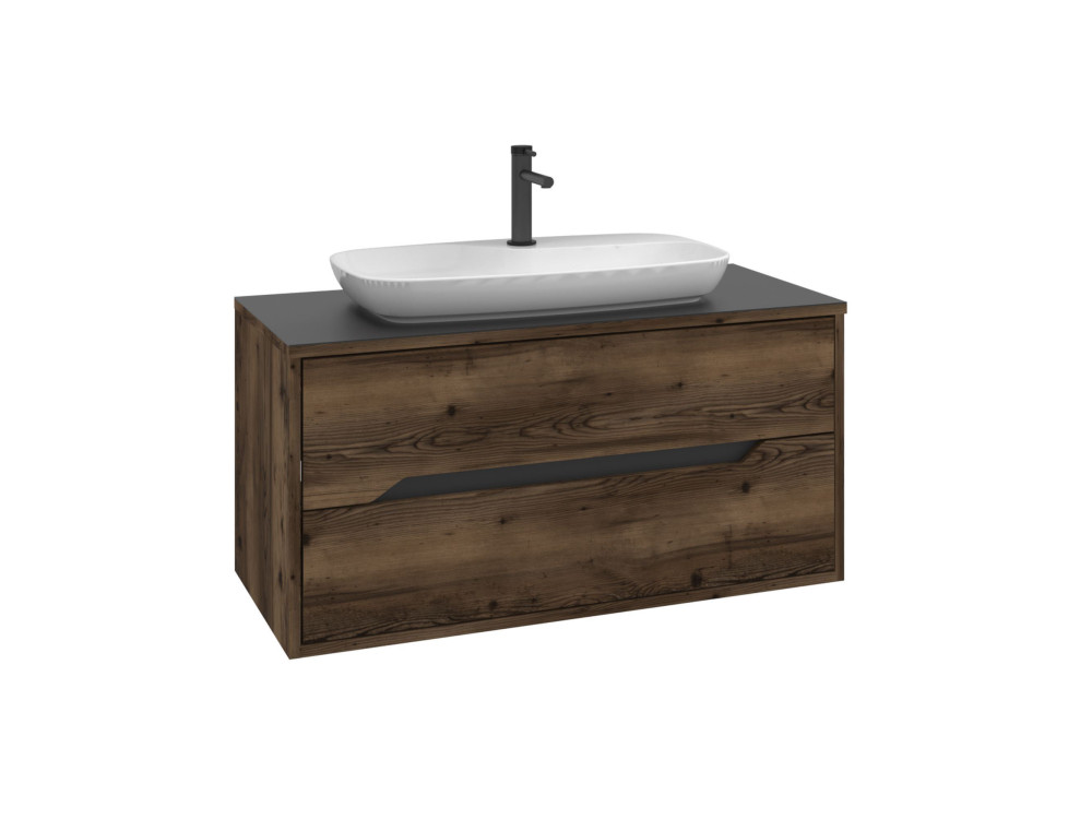 Mueble de lavabo «Galia 100 v2» -  cm - Nogal oscuro