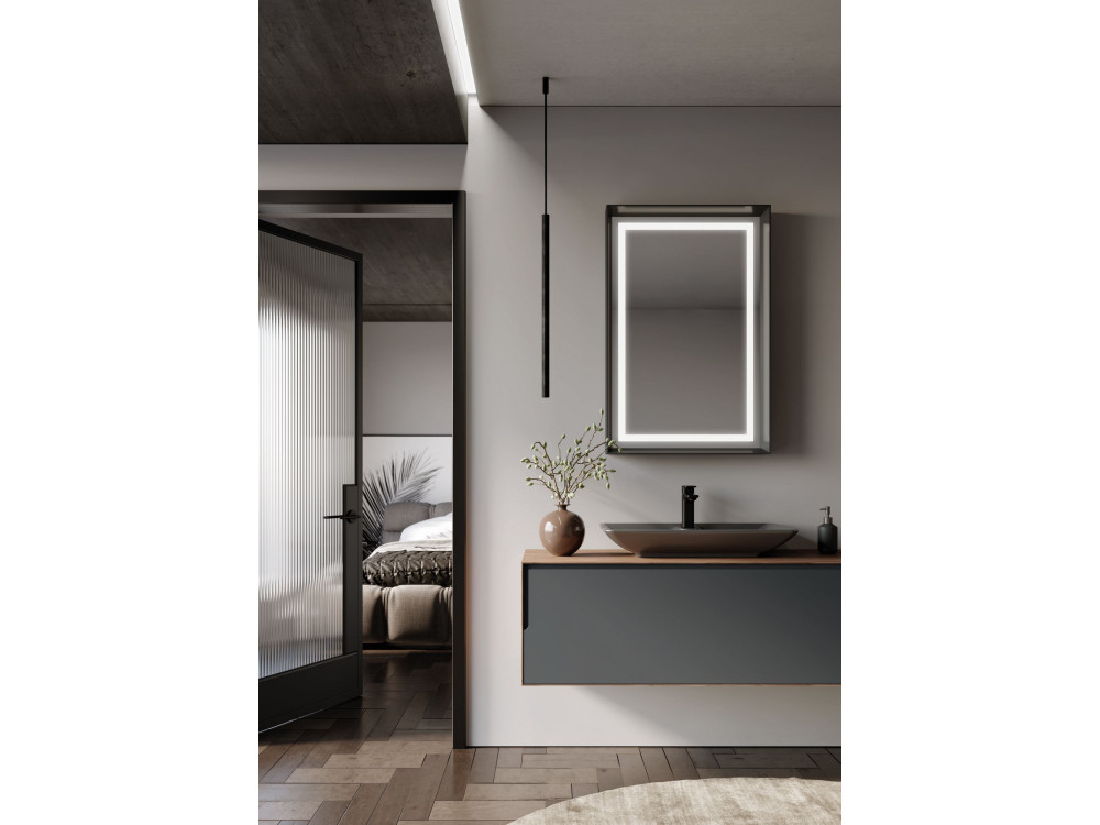 Mueble para lavabo «Craft 120» - 120 x 50 x 40 cm - Nogal / Antracita