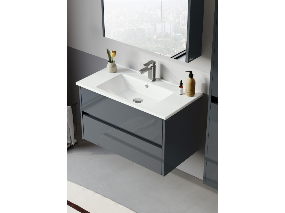 Mueble para lavabo «Arno 85» - 85 x 45 x 52 cm - Antracita