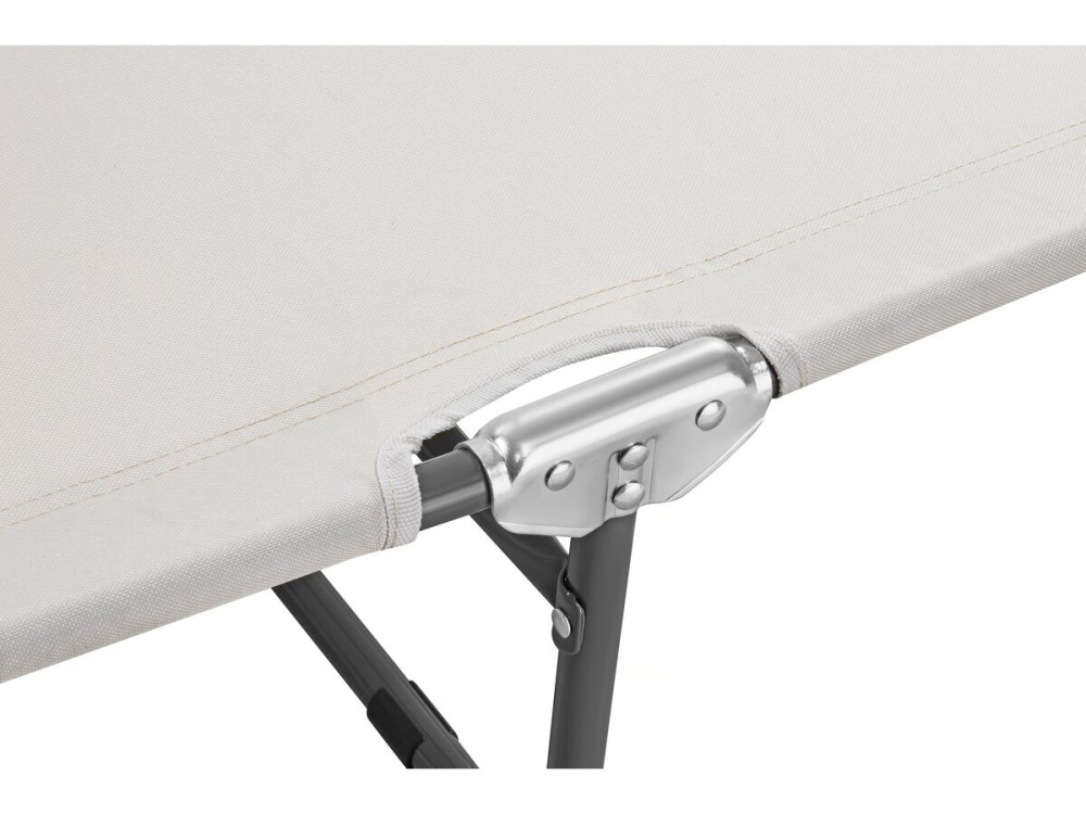 Tumbona plegable "Lazy" - Con sombrilla - Beige