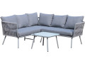 Muebles de jardín de cuerda tejida "Zanzíbar" - Gris claro - Gris topo
