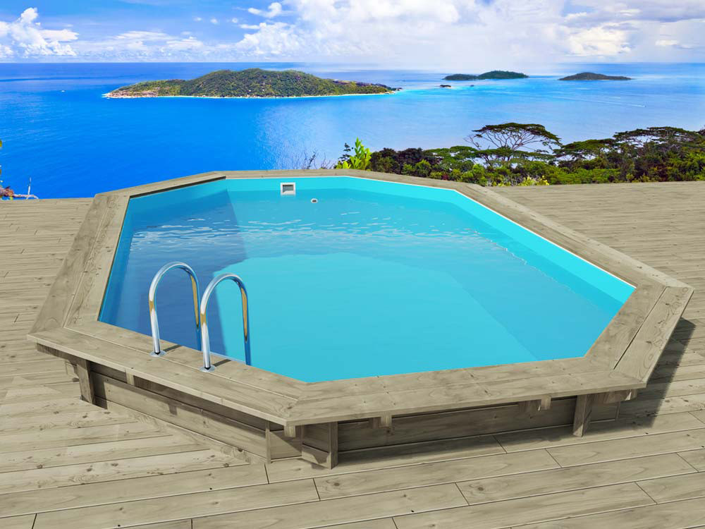 Piscina de madera "Havana" 7.57 x 4.07 x 1.44 m
