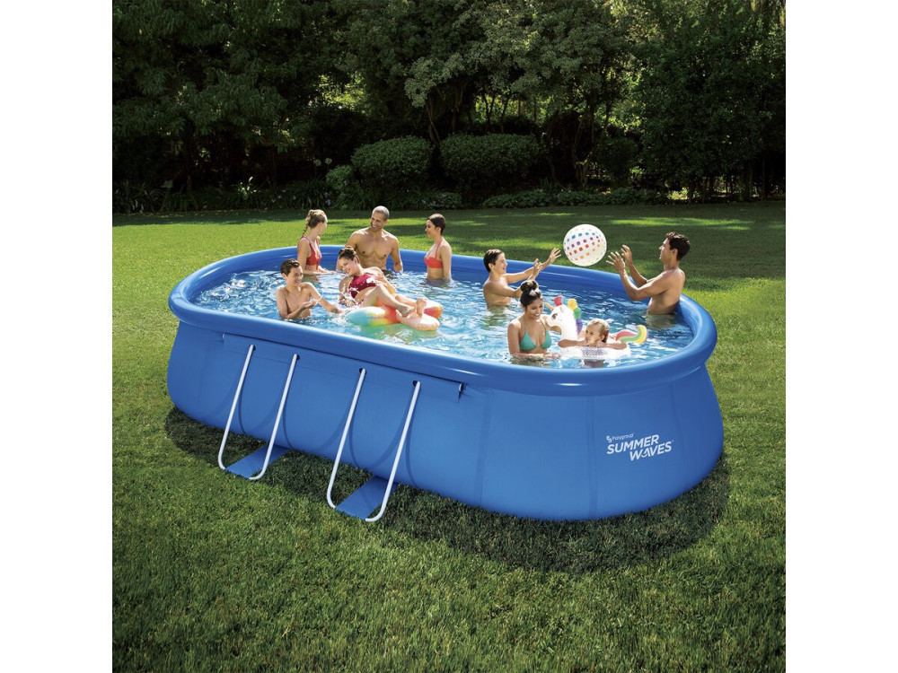 Piscina ovalada transportable - 6.10 x 3.66 x 1.22 m