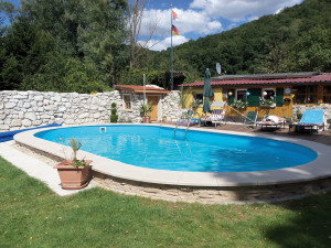 Kit piscina enterrada oval - 7,00 x 3,50 x 1,20 m
