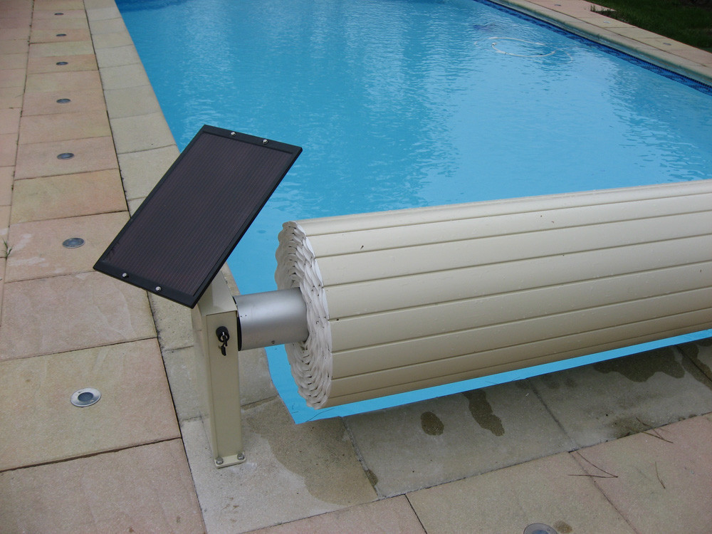 Persiana enrollable solar sobre el suelo «Golden Roll» - 7 x 3,5 m