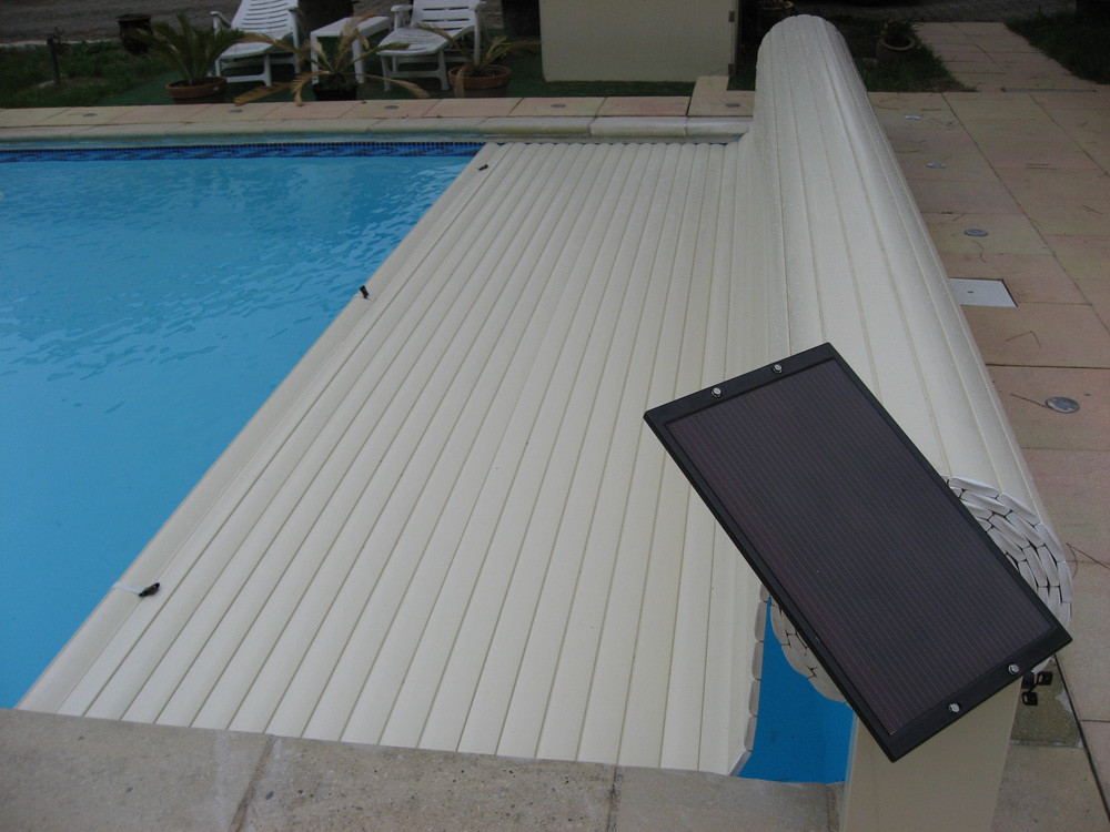 Persiana enrollable solar sobre el suelo «Golden Roll» - 9 x 4 m