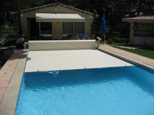 Persiana enrollable solar sobre el suelo «Golden Roll» - 12 x 6 m