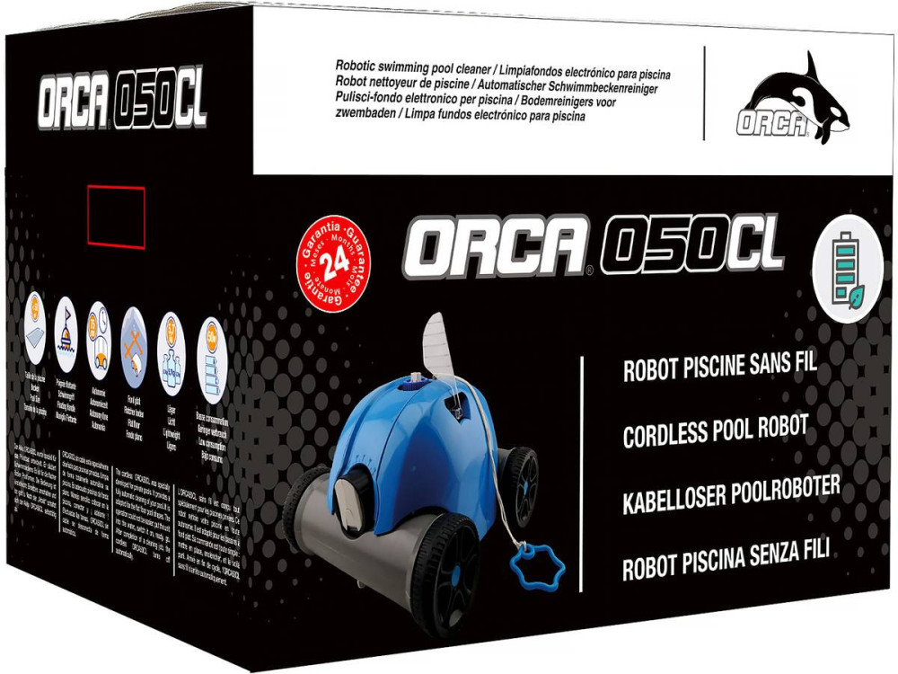 Limpiafondos eléctrico autónomo ORCA 050 CL" - Inalámbrico