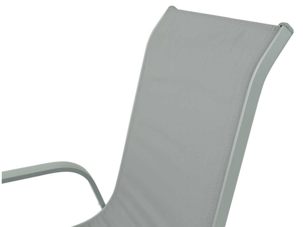 Juego de 2 sillas para jardin textileno "Porto"- Phoenix - gris claro
