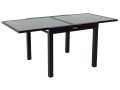 Mesa para jardín extensible en aluminio "Porto 8" - Phoenix - Negro - Negro