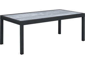 Mesa de jardín extensible de aluminio "Lagos" - 200/320 x 105 x 76 cm - Gris