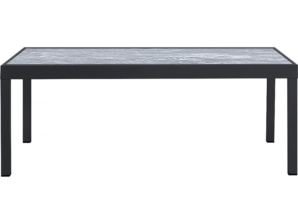 Mesa de jardín extensible de aluminio "Lagos" - 200/320 x 105 x 76 cm - Gris