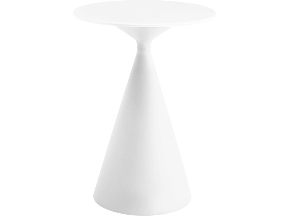 Mesa bistro de jardín ⌀80 cm "Néora" - Blanca