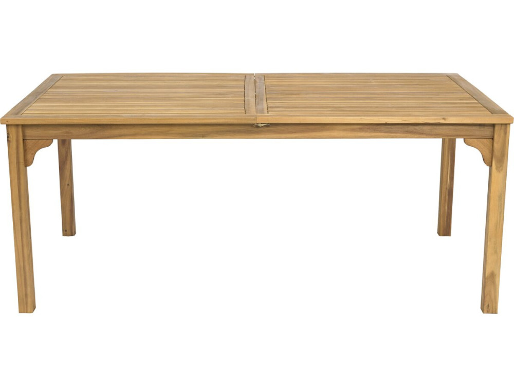 Mesa de jardín de madera extensible "Valladolid" 180/240 cm - 6 a 10 plazas - Marrón