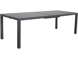 Mesa de jardín metálica extensible "Salou" - 240/300 x 100 x 75 cm - Gris