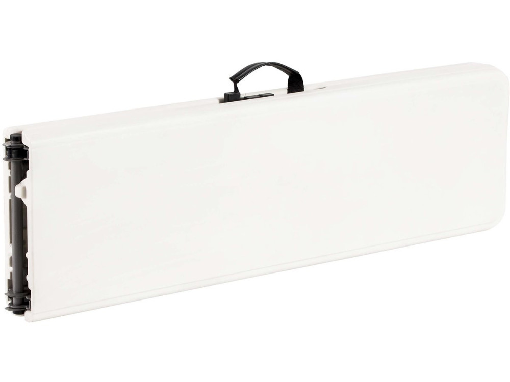 Banco de metal "Foldy" - 183 x 29 x 42 cm - Blanco