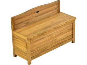 Banco de jardín de madera "Ben" - 90 x 33 x 60 cm - Marrón