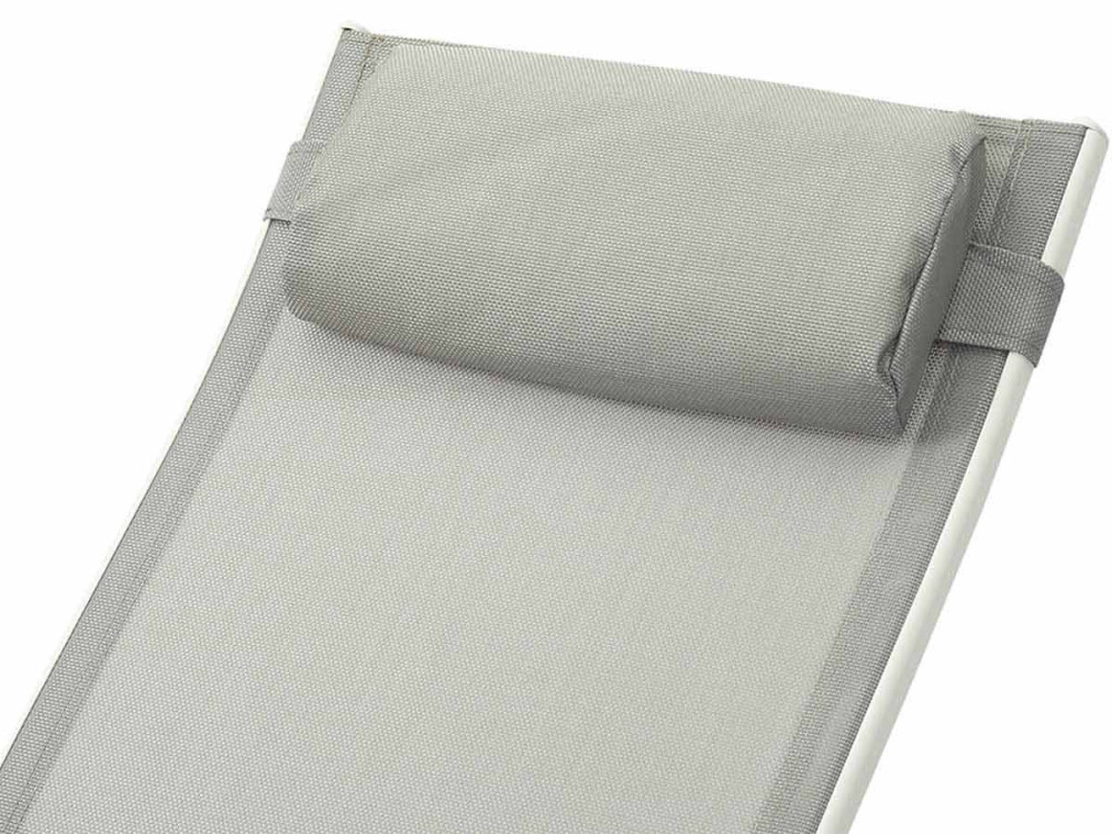 Conjunto de dos tumbonas de aluminio Beauty - "Phoenix" - Gris topo
