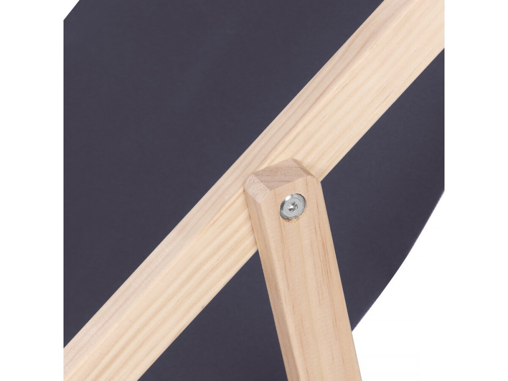 Juego de 2 tumbonas de madera "Chilienne" - Gris