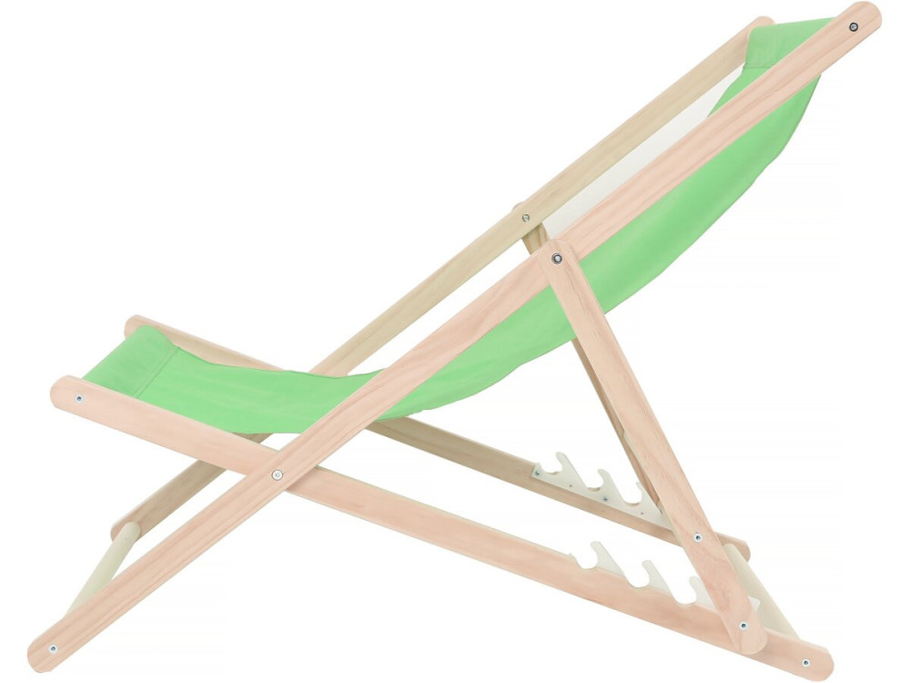 Juego de 2 tumbonas de madera "Chilienne" - Verde
