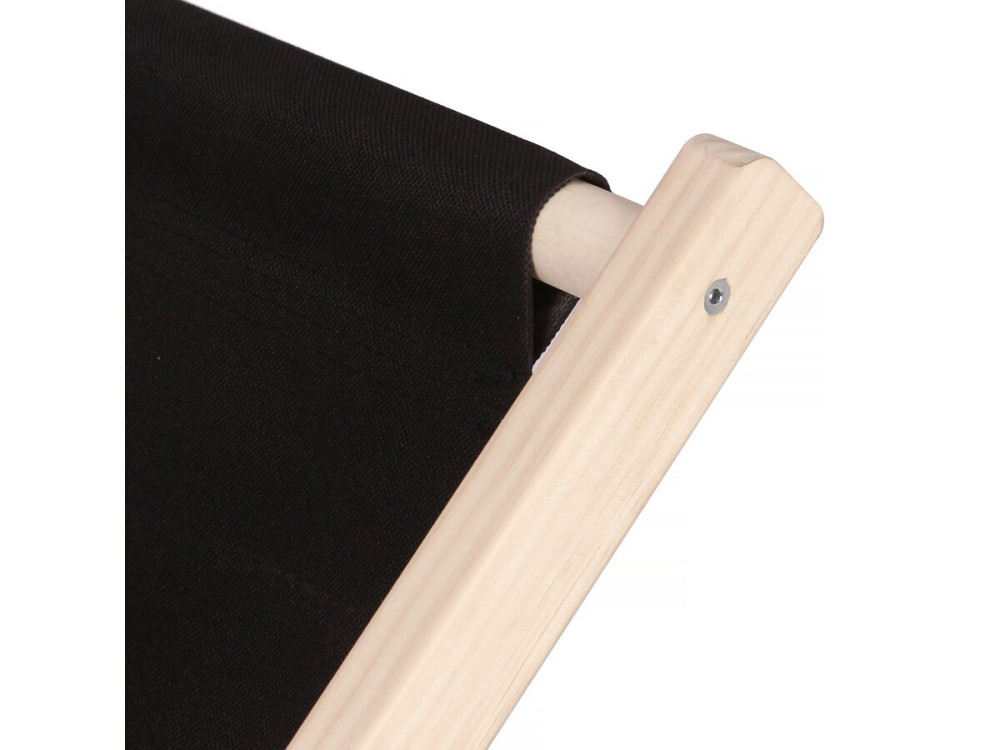 Juego de 2 tumbonas de madera "Chilienne" - Negro