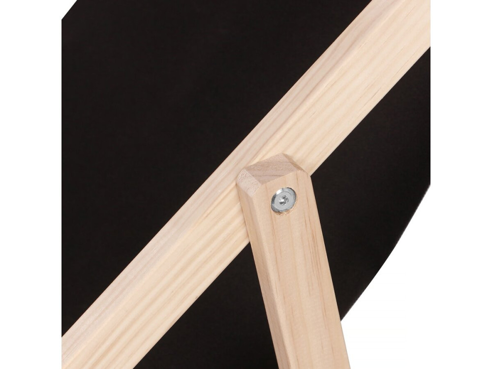 Juego de 2 tumbonas de madera "Chilienne" - Negro