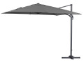 Parasol lateral de jardín en aluminio - Sun 3 - Cuadrado - 3 x 3 m - Verde - Gris