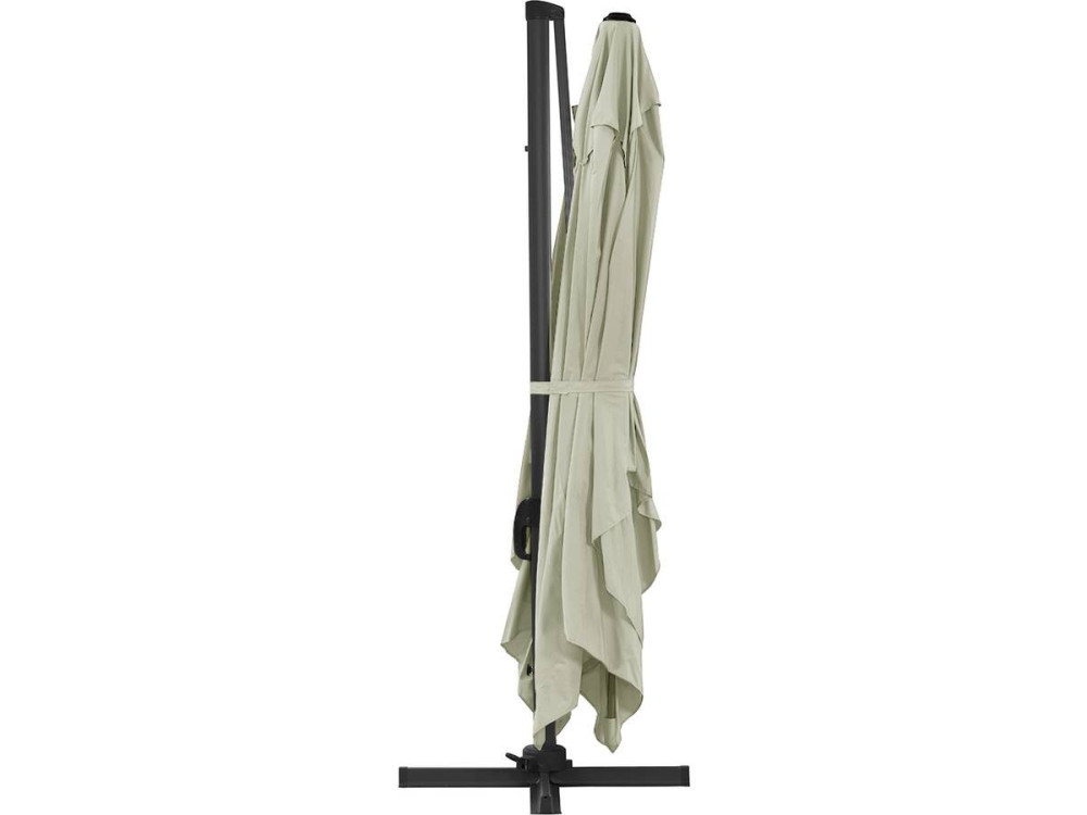 Parasol Lateral de jardín Alu “Sun 4” – Rectangular – 3 x 4 m – Crudo + funda protectora